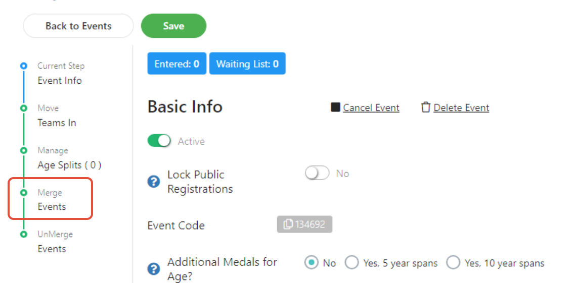 How to Merge or Unmerge Events in PT | Pickleball.com