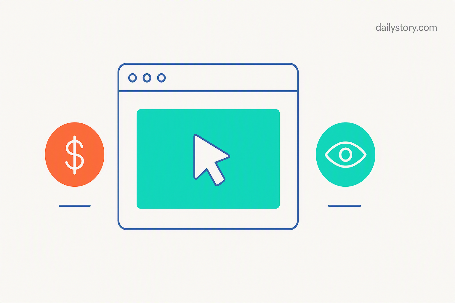 The difference between cost-per-click and cost-per-impression