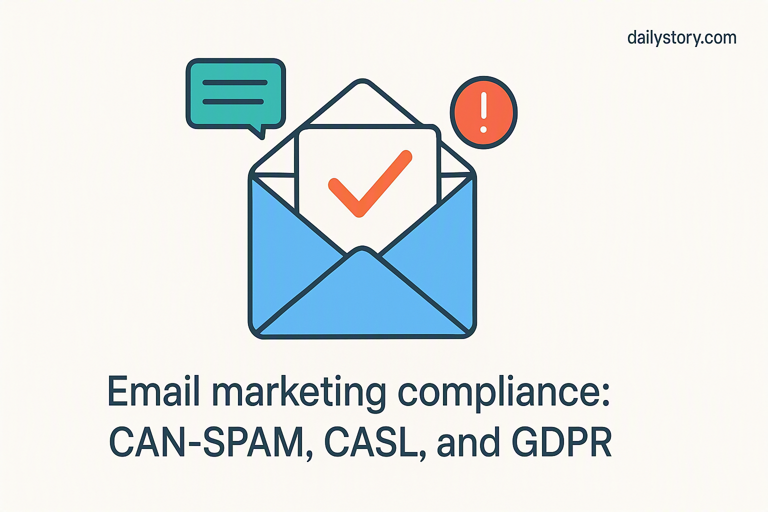 Email marketing compliance: CAN-SPAM, CASL, and GDPR