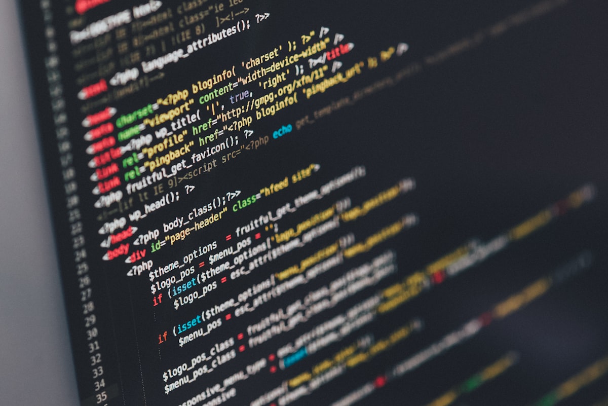 Developer adding structured data JSON-LD markup to a web page in a code editor